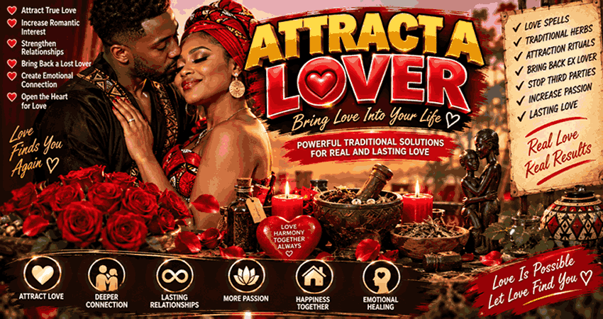Attract a Lover – traditional love solutions by Healer Jaaja Mondo