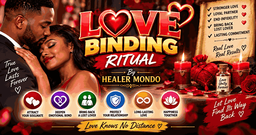 Love binding – traditional love binding spells for lasting commitment by Healer Jaaja Mondo
